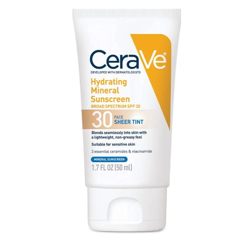  CeraVe 100% Mineral Sunscreen SPF 30