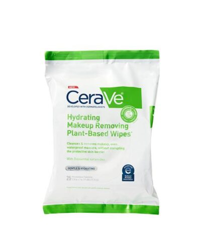 Cerave Hydrating Makeup Removing Plant-Based Wipes